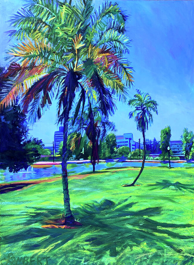 Palm Prints Painting by Bonnie Lambert