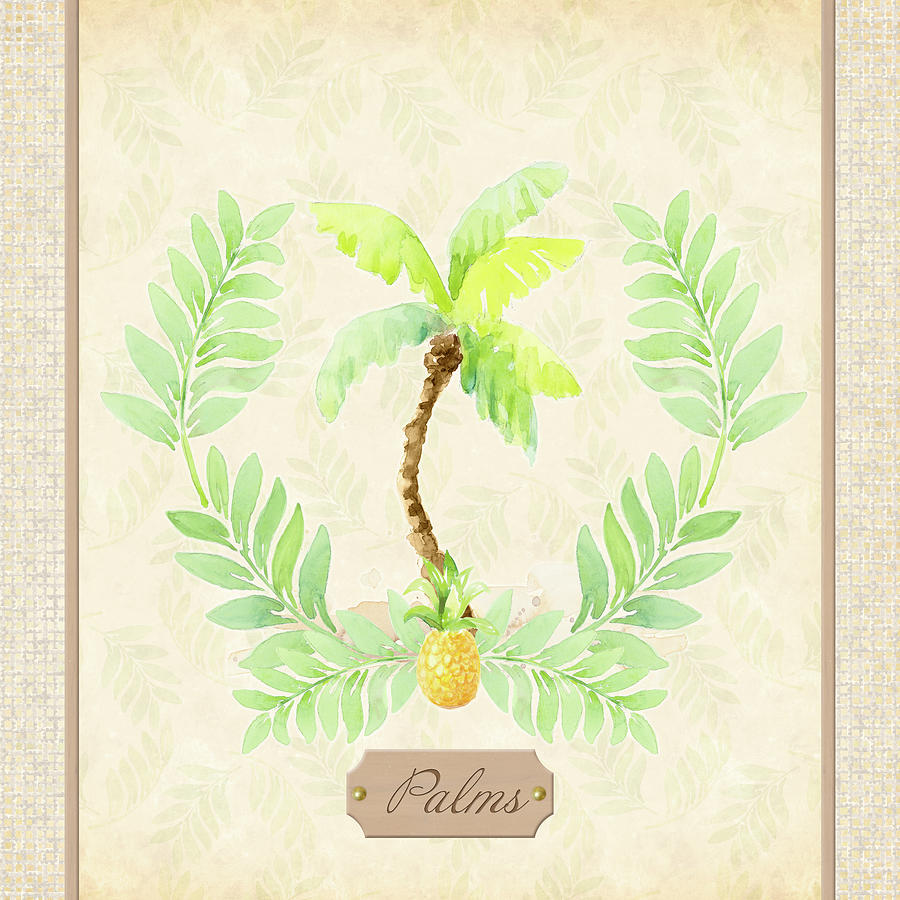Fruit Mixed Media - Palm Tree by Lanie Loreth