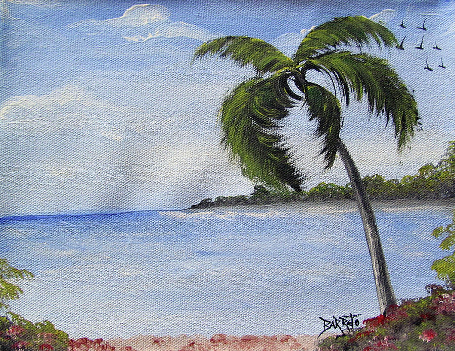 Palm Tree Seascape by Gloria E Barreto-Rodriguez Palm Tree Seascape by Gloria E Barreto-Rodriguez