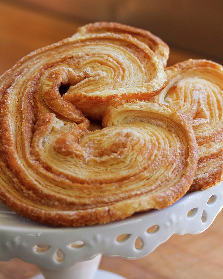 Palmiers On A Cake Stand Photograph by Kelsey Skiver