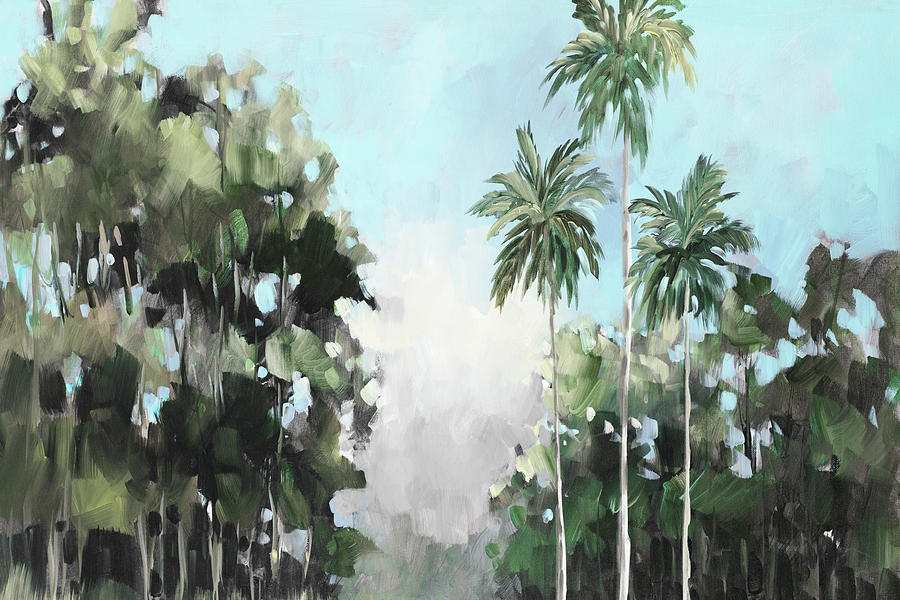 Tree Painting - Palms On The Coast by Jane Slivka