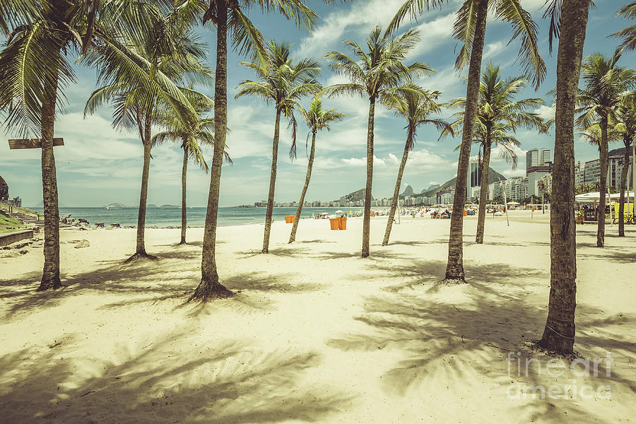 De Photograph - Palms With Shadows On Copacabana Beach by Marchello74 De Photograph - Palms With Shadows On Copacabana Beach by Marchello74