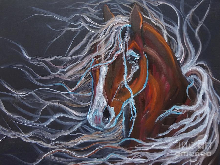 Palomino Painting by Jenny Lee