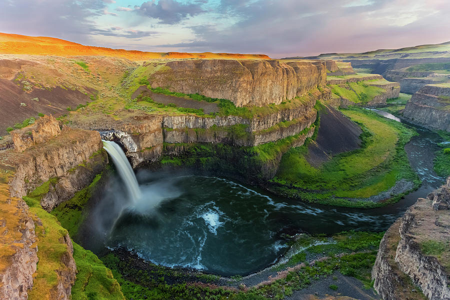 Palouse Falls At Sunset Photograph by Bradwetli Photography