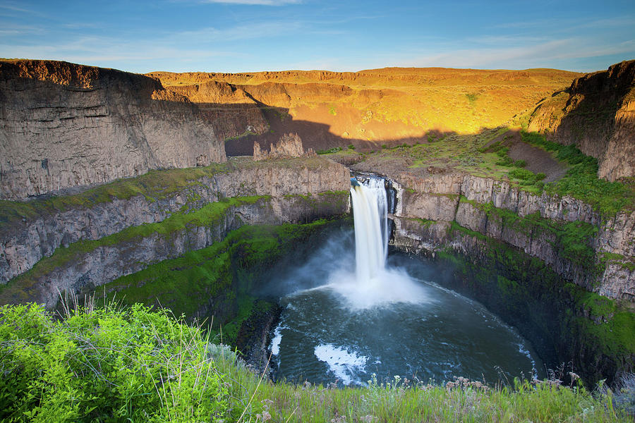 Palouse Waterfalls, Washington Digital Art by Roland Gerth - Pixels