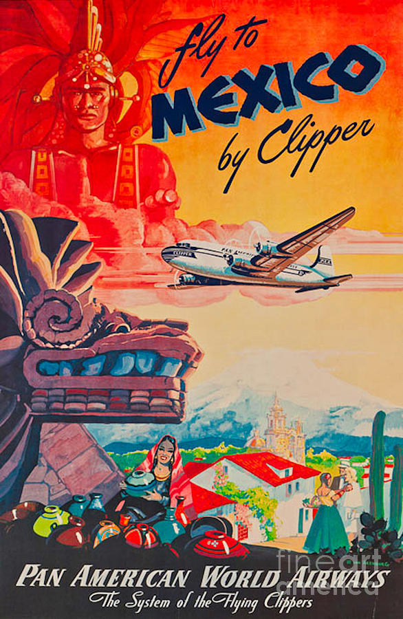 Pan Am To Mexico Digital Art by Steven Parker