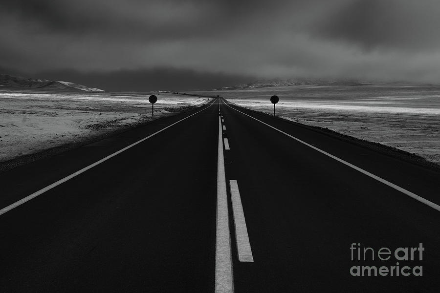 Pan-american Highway In Atacama Desert Photograph by Vladimir Chuyko