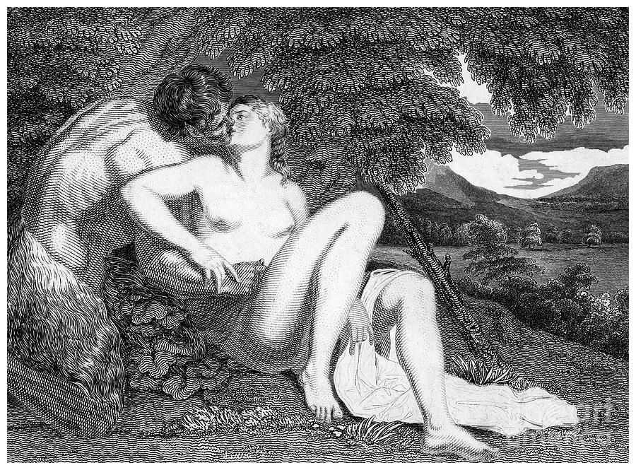 Pan And Syrinx Drawing by Print Collector