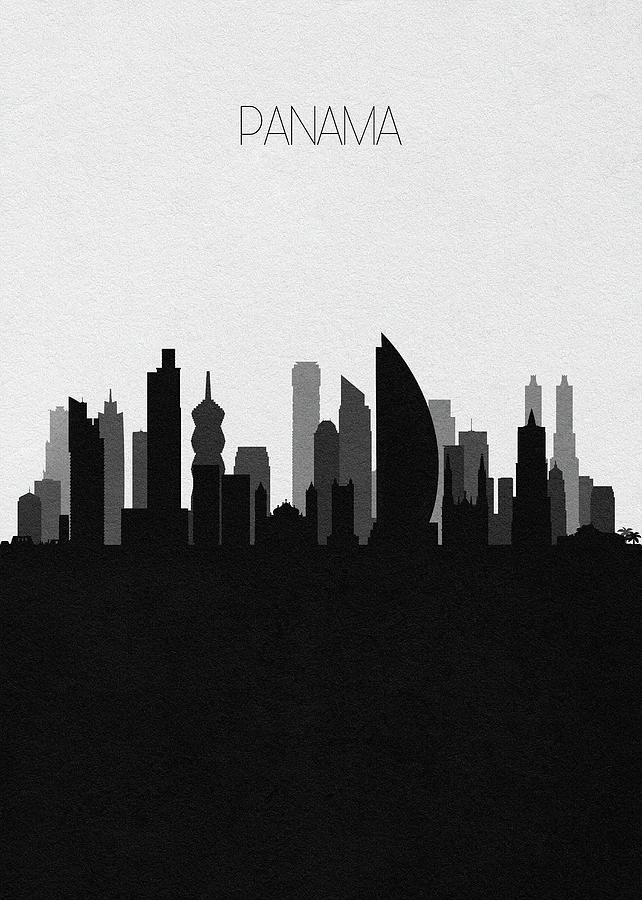 Panama Cityscape Art Digital Art by Inspirowl Design