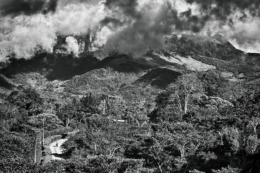 Panama Mountains BW Photograph by Tatiana Travelways