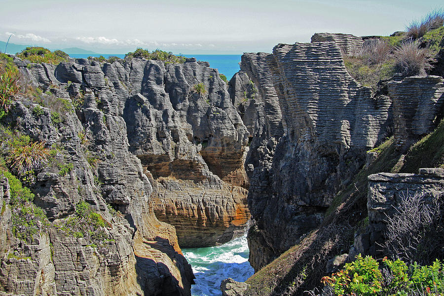 Pancake Rocks at Punakaiki by Nareeta Martin Pancake Rocks at Punakaiki by Nareeta Martin