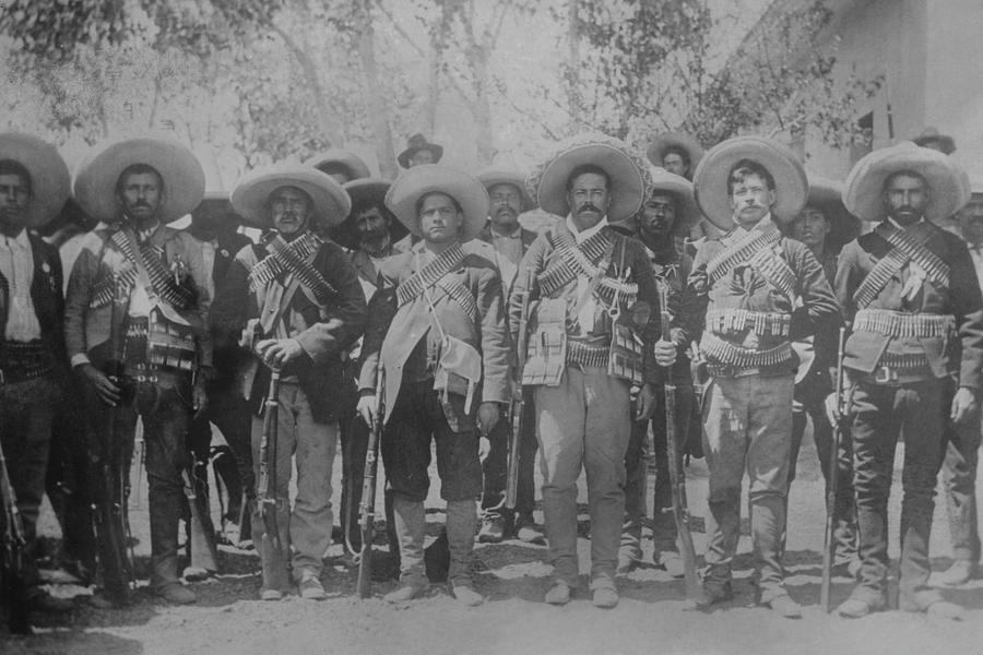 Pancho Villa & staff Painting by Unknown - Pixels