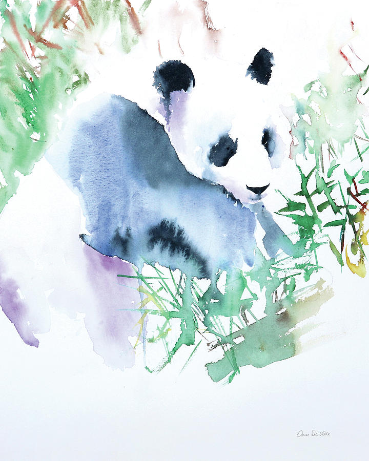 Animal Painting - Panda by Aimee Del Valle