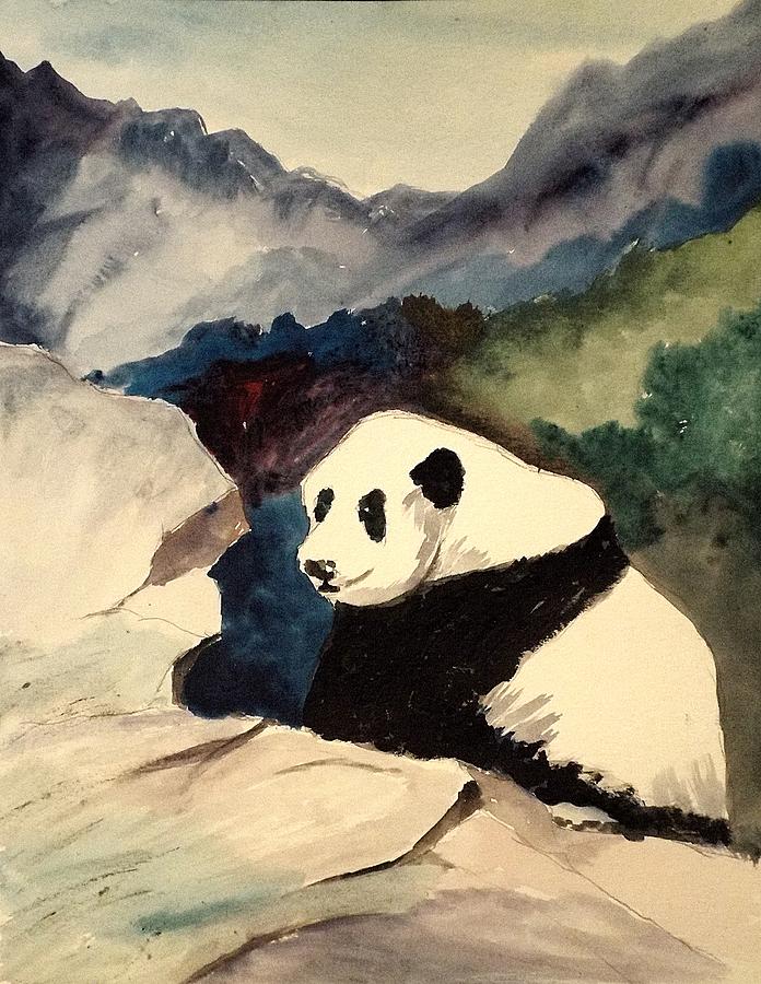 Panda Painting by Charles Ray