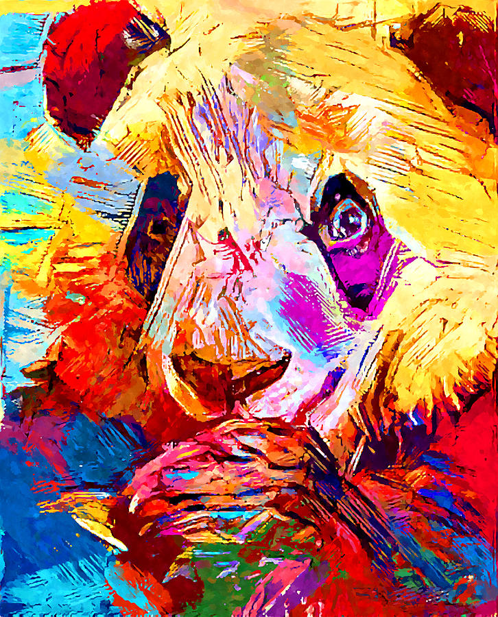 Panda Painting by Chris Butler