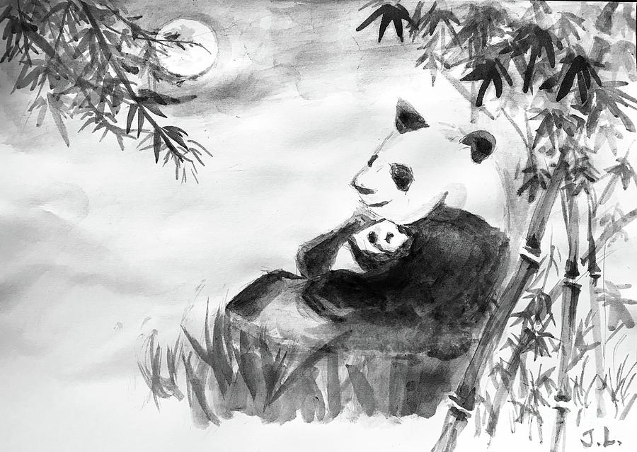 Pandas  Painting by Lavender Liu