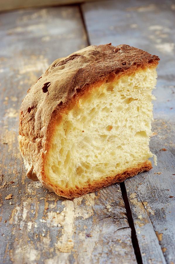 Pane Di Matera white Bread Made From Durum Wheat, Italy Photograph by Franco Pizzochero