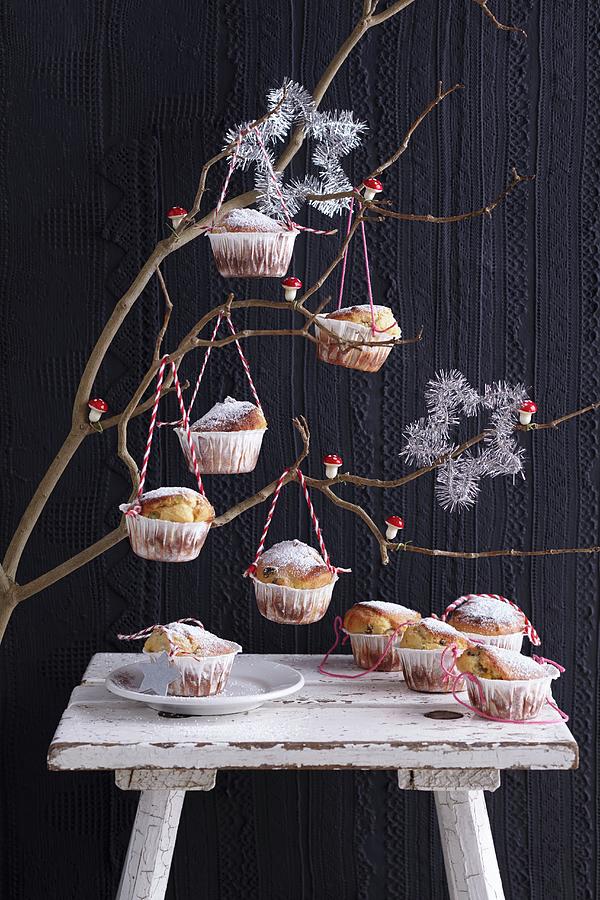 Panettone Muffins For Christmas Photograph by Anke Schtz