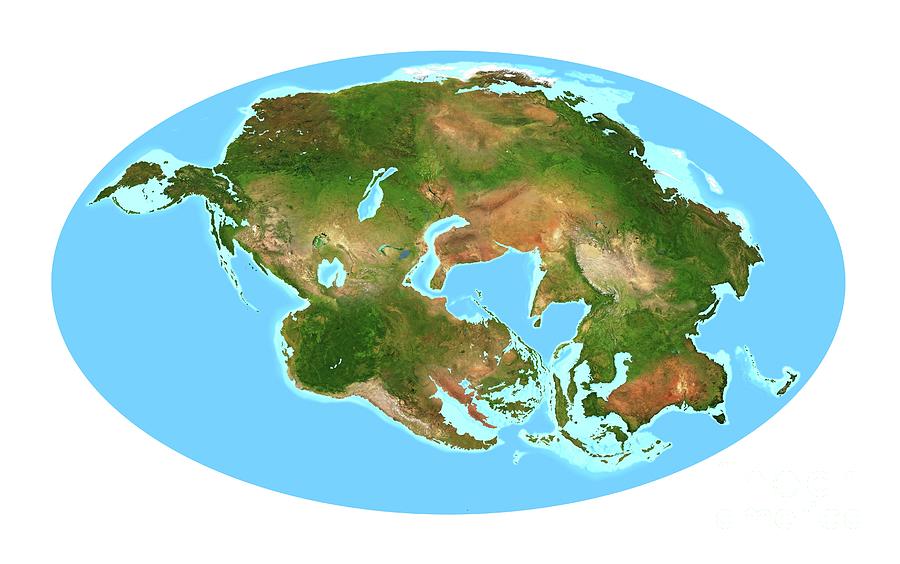 blank pangea map