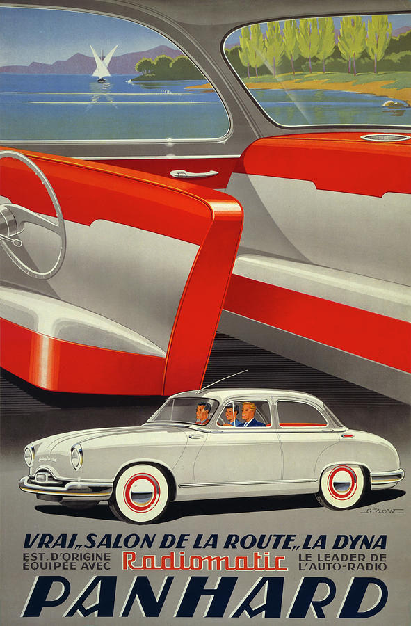 Art Poster Panhard Deco Car Ad Print