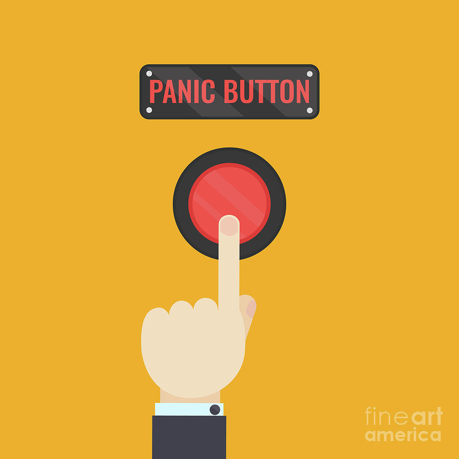 Panic Button Photograph by Art4stock/science Photo Library