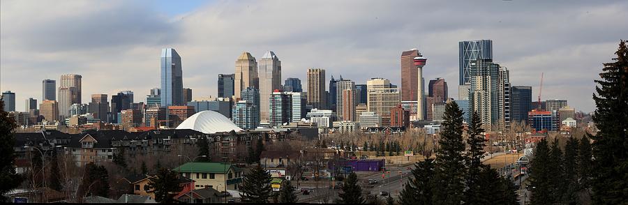 Panorama Calgary Downtown South Photograph by J.p.andersen Images