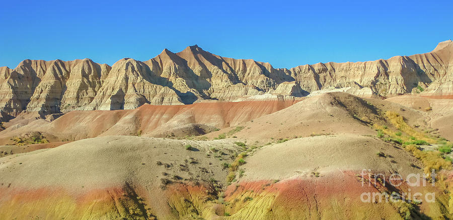 Panorama of Badlands NP Photograph by Benny Marty
