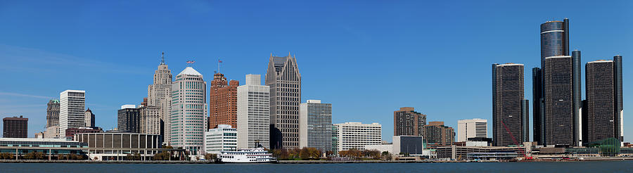 Panorama Of Detroit, Michigan Photograph by Espiegle