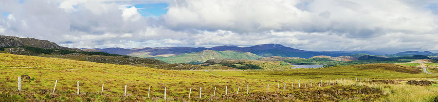 Panorama of Great Glen or Glen More in the Scottish Highland near Loch Ness Photograph by Tosca Weijers