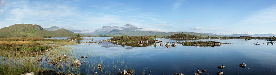 Panorama Of Lochan Na Hachlaise On An Photograph by Abzee