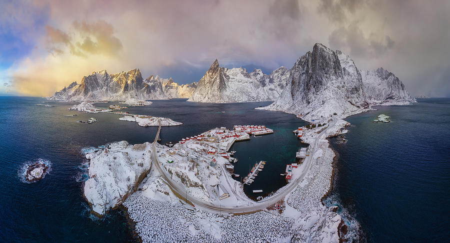 Panorama Of Lofoten Photograph by Michael Zheng