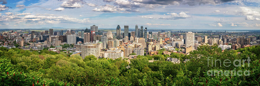 Panorama of Montreal in summer Photograph by Delphimages Photo Creations