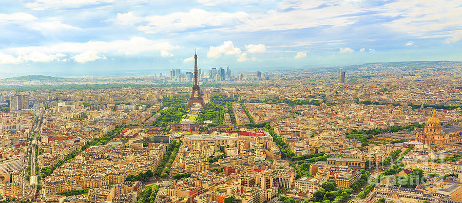 Panorama of Paris Photograph by Benny Marty