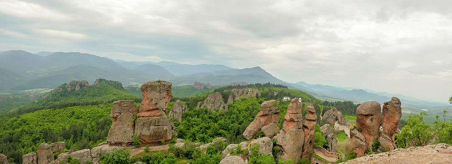 Panorama of rock formations at Belogradchik Fortress Photograph by ...
