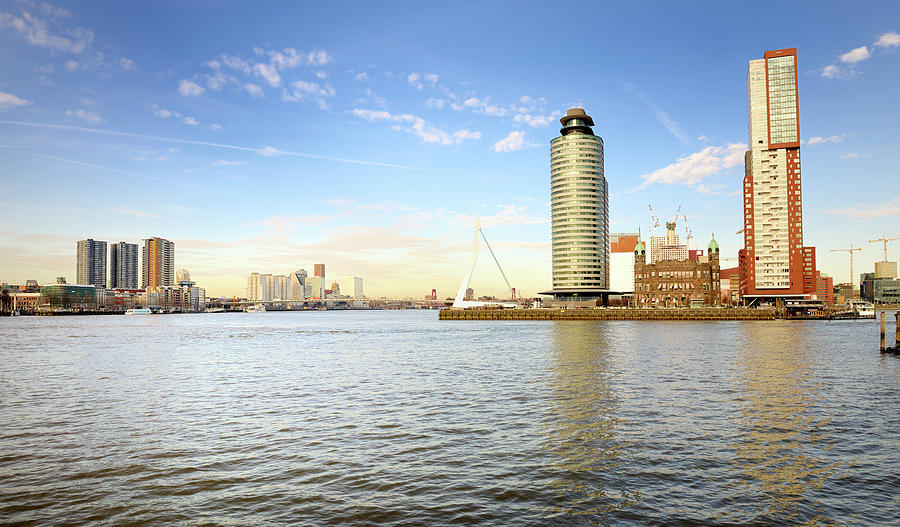 Panorama Of Rotterdam The Netherlands Photograph by Pidjoe