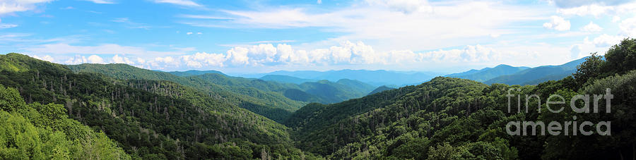 Panorama of Smoky mountains Photograph by Agnes Caruso