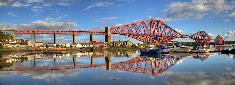 Panorama Of The Forth Railway Bridge Photograph by Gannet77