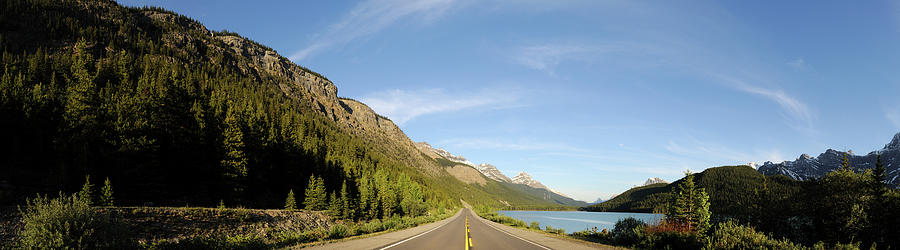 Panorama Road With Mountains, Forests Photograph by Saturated