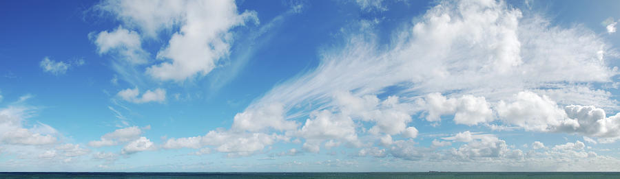 Panorama Shot Of Horizon Over Water Xxl Photograph by Vithib