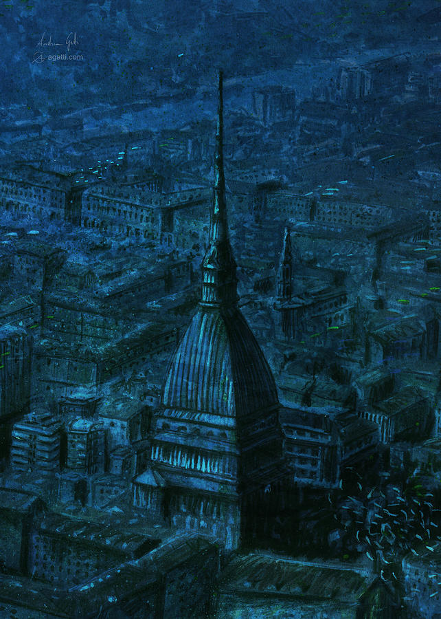 Mole panorama sommerso Digital Art by Andrea Gatti