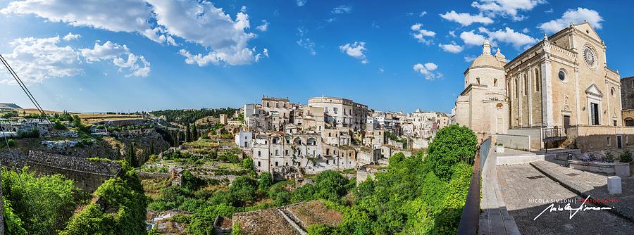 Architecture Photograph - Panorama Towards the gravina. Gravina in Puglia. Italy by Nicola Simeoni