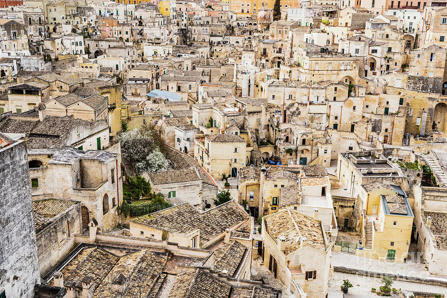 Panoramas Of The Ancient Medieval City Of Matera, In Italy. Photograph