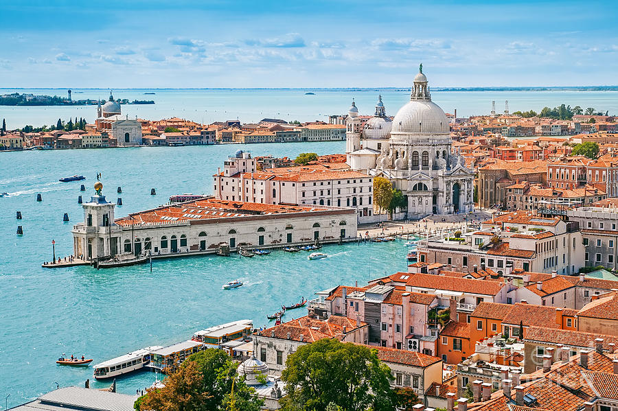 Love Photograph - Panoramic Aerial Cityscape Of Venice by Mariia Golovianko Love Photograph - Panoramic Aerial Cityscape Of Venice by Mariia Golovianko