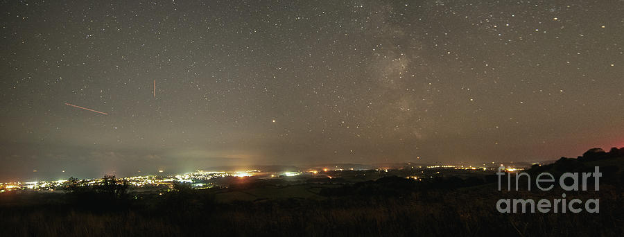Panoramic Milky Way over Sandown Bay Photograph by Clayton Bastiani