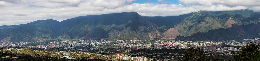 Panoramic of Caracas. Photograph by Roberto Baez Duarte - Fine Art America