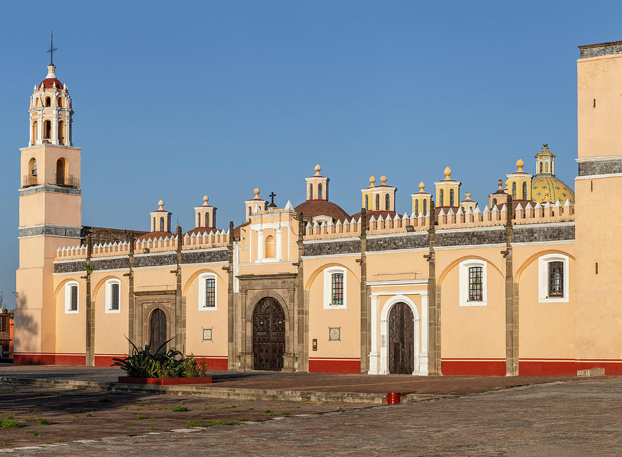 Panoramic Photo Of Iconic Mexican Chapel (capilla Real) In Cholula ...