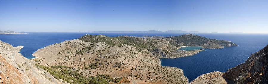 Panoramic View Above Panormitis Photograph by Maremagnum
