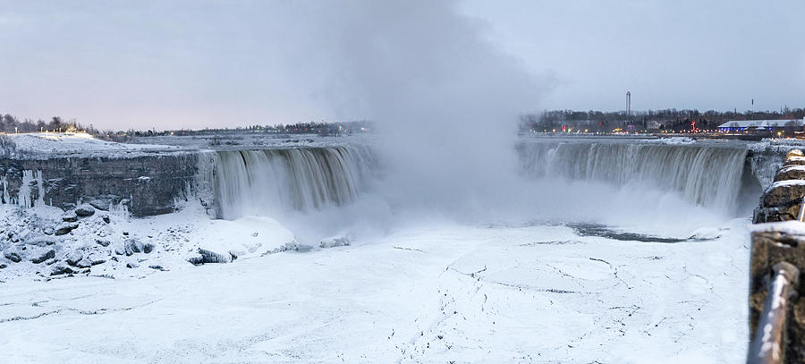 Panoramic view Niagara Falls Photograph by Nick Mares