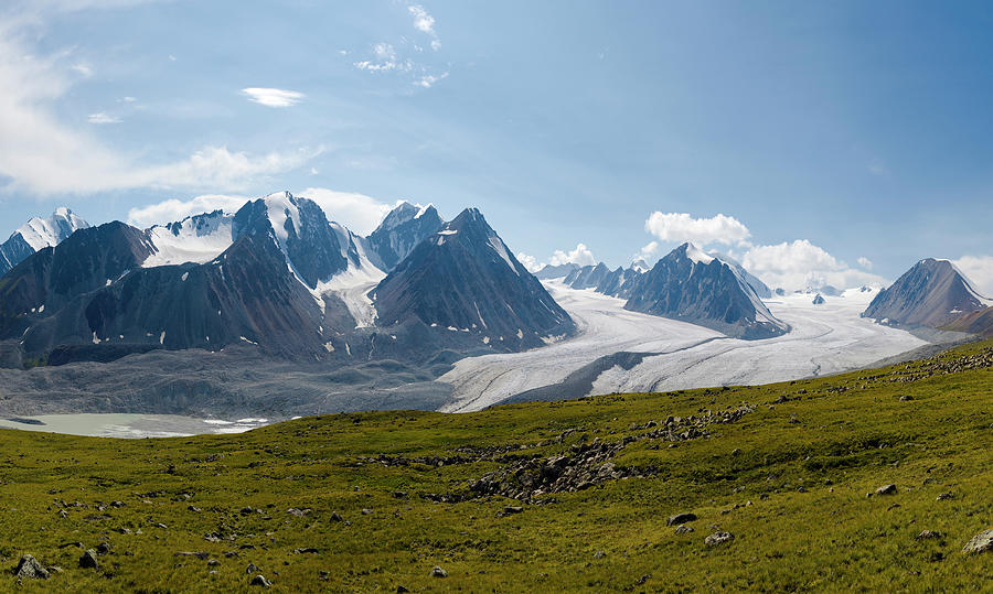 Panoramic View Of Altai Mountains And Photograph by Halstenbach