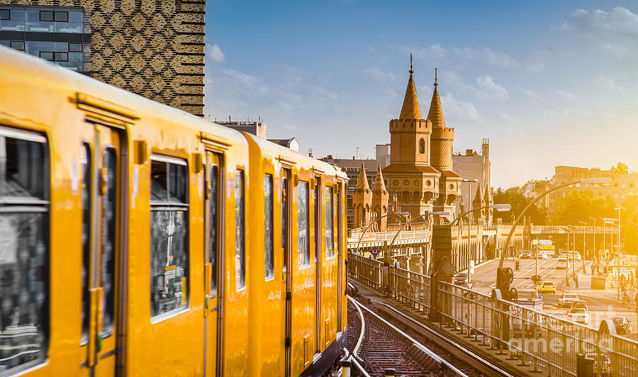 Flare Photograph - Panoramic View Of Berliner U-bahn by Canadastock Flare Photograph - Panoramic View Of Berliner U-bahn by Canadastock